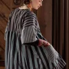 Gudrun Sjödén Artistblus "Sofia" i ekologisk bomull Svart Discount
