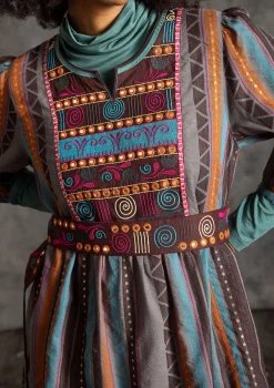 Gudrun Sjödén Bälte "Jaipur" i bomull Aubergine Best