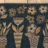 Gudrun Sjödén Dörrmatta "Flower pots" i kokosfiber Mörkaskgrå Clearance