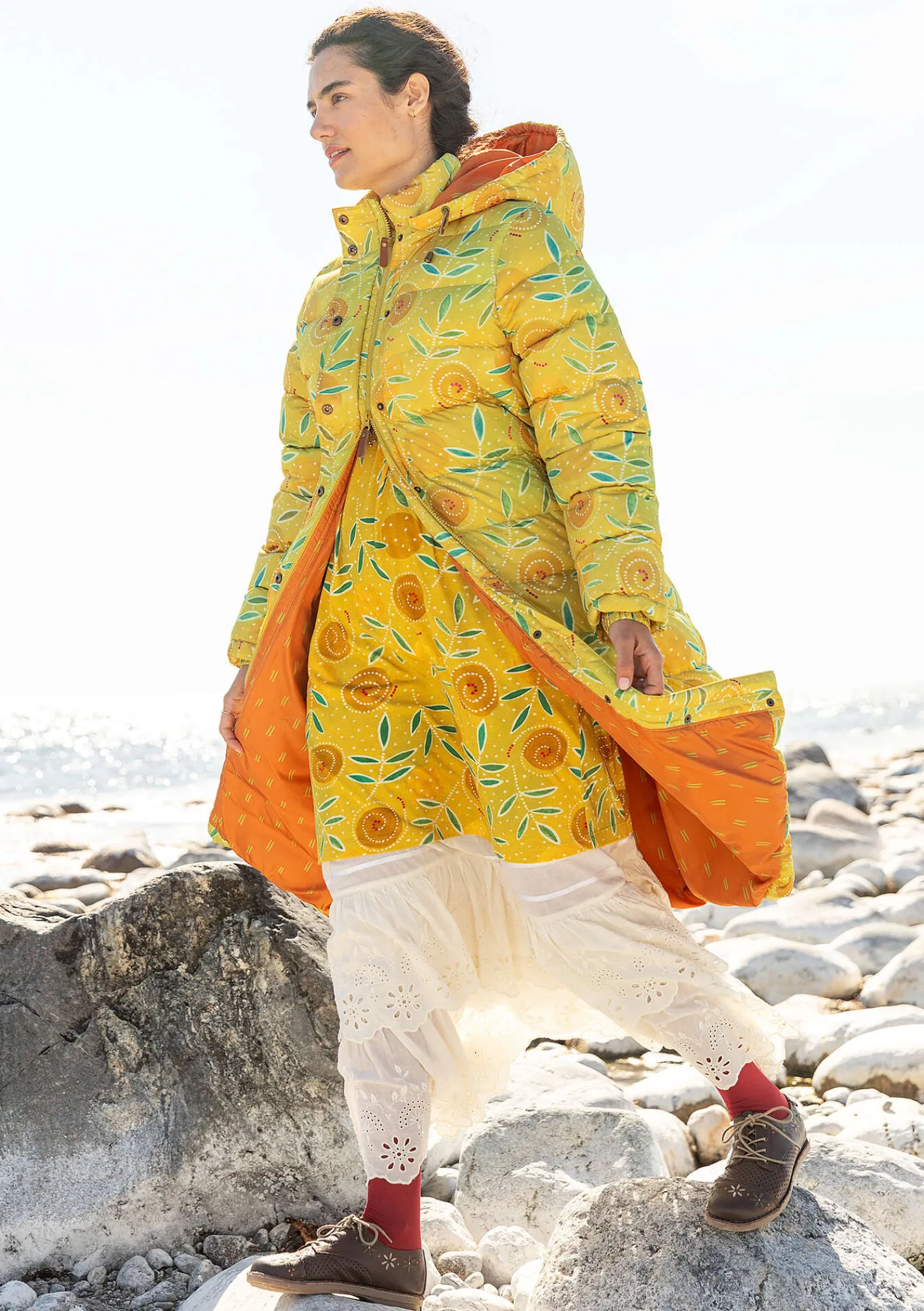 Gudrun Sjödén Dunkappa "Bhumika" återvunnen polyester/dun Ananas Fashion
