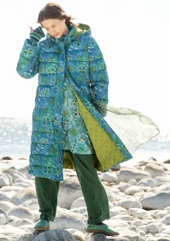 Gudrun Sjödén Dunkappa "Bhumika" återvunnen polyester/dun Indigofera Best