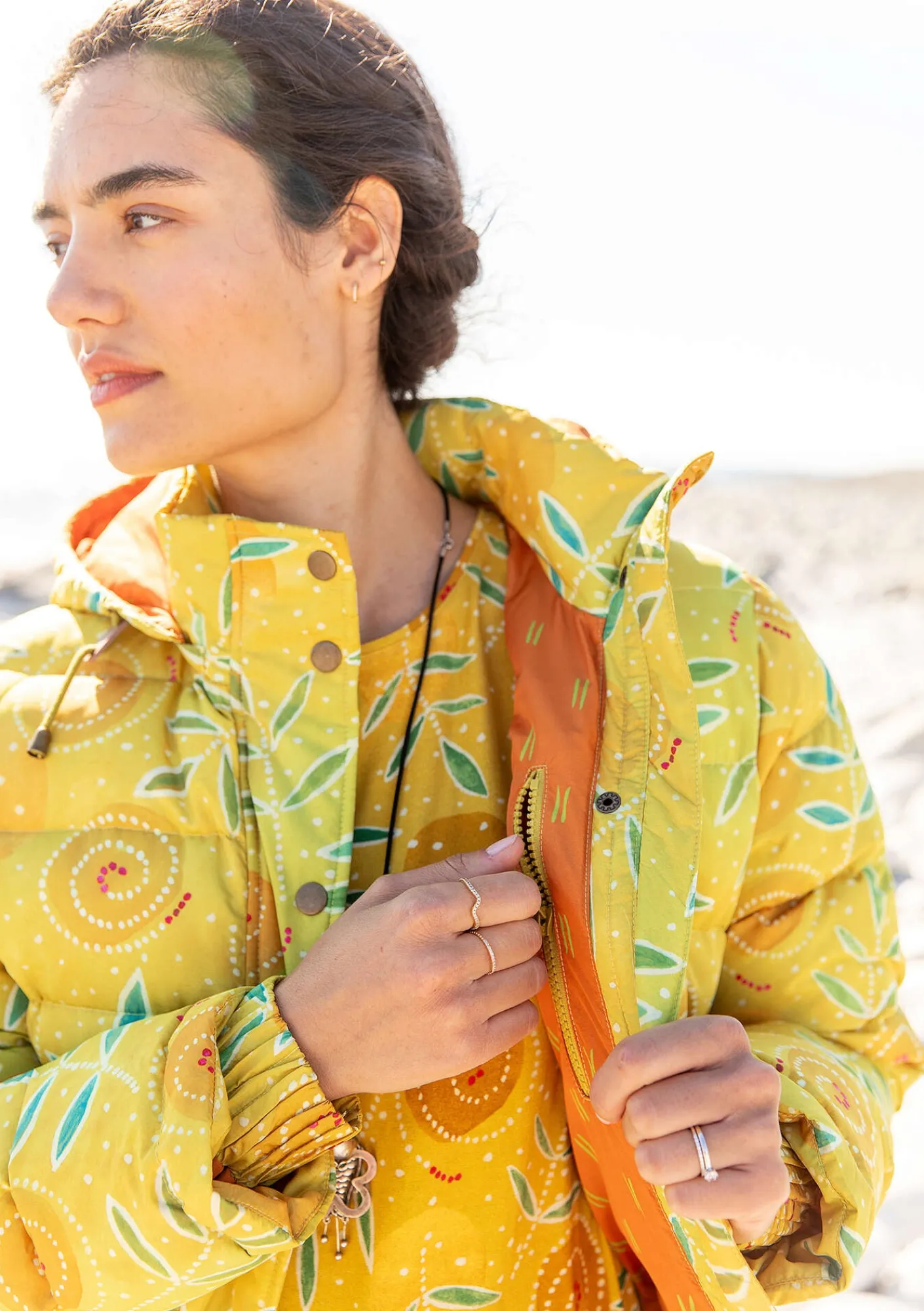 Gudrun Sjödén Dunkappa "Bhumika" återvunnen polyester/dun Ananas Fashion