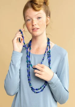 Gudrun Sjödén Halsband "Jane" i återvunna glaspärlor Lupin Clearance