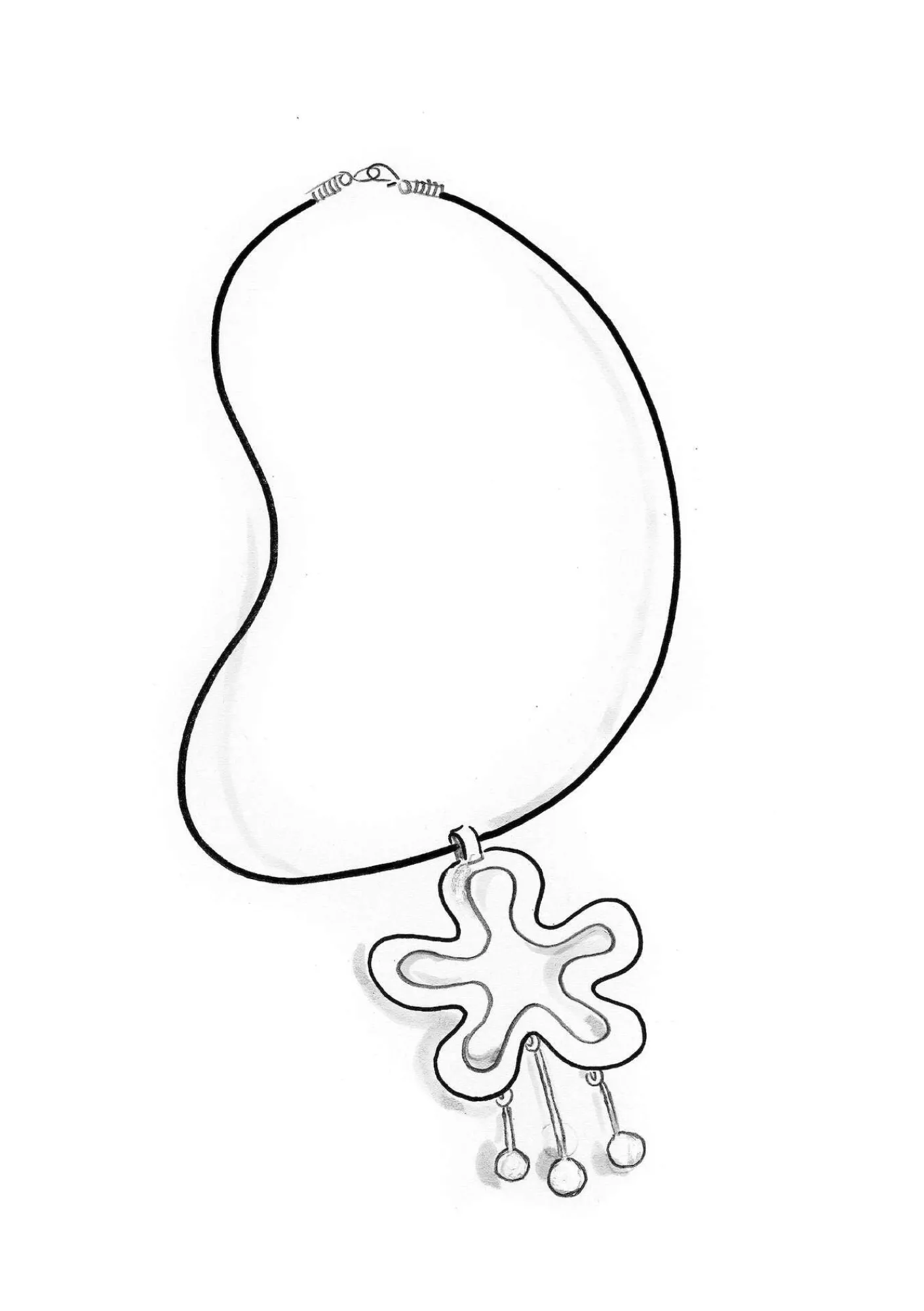 Gudrun Sjödén Halsband "Orchid" i Silver Online