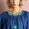 Gudrun Sjödén Halsband "Ulla" i silver Teal Discount