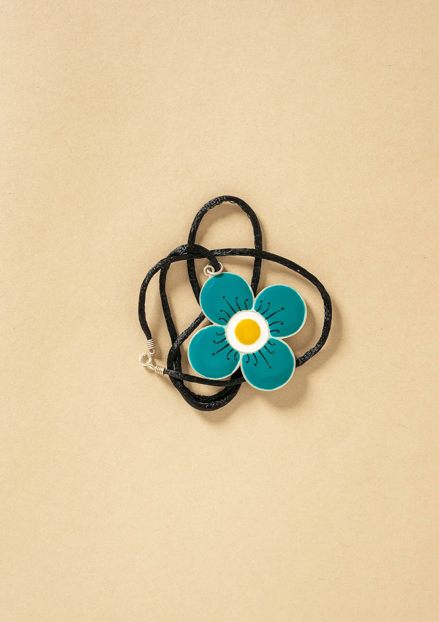 Gudrun Sjödén Halsband "Ulla" i silver Teal Discount