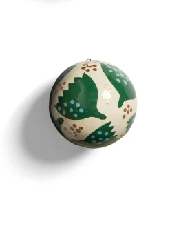 Gudrun Sjödén Julkula "Gnistra" i papier maché Ljusbuteljgrön Discount