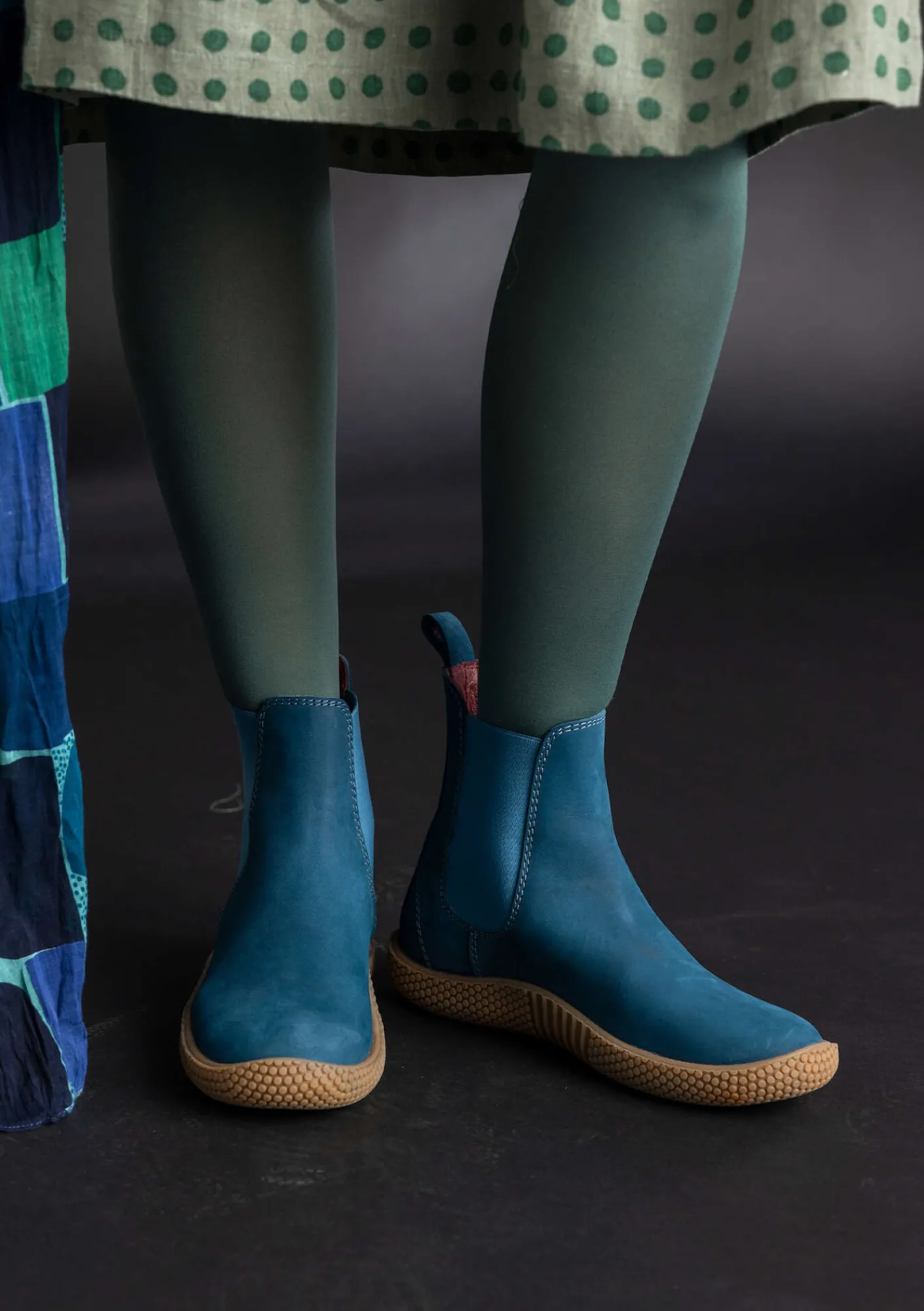 Gudrun Sjödén Känga i nubuck Petrol Discount