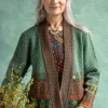 Gudrun Sjödén Kofta "Edda" i återvunnen ullmix Mörkpetrol/melange Discount