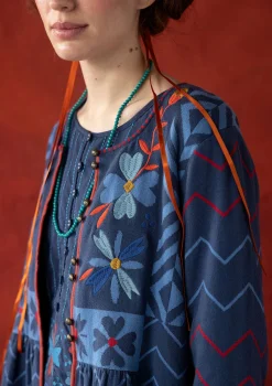 Gudrun Sjödén Kofta "Maria" i ekologisk/återvunnen bomull Indigo Hot