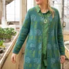 Gudrun Sjödén Kofta "Mårbacka" i ekologisk/återvunnen bomull Buteljgrön Online