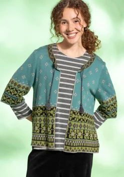 Gudrun Sjödén Kofta "Noon" i ull/lyocell Malört Fashion