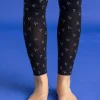 Gudrun Sjödén Leggings "Fjät" i återvunnen polyamid Svart Sale