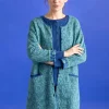 Gudrun Sjödén Långkofta "Astrid" i ekologisk/återvunnen bomull Malört Online