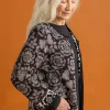 Gudrun Sjödén Långkofta "Astrid" i ekologisk/återvunnen bomull Svart Hot