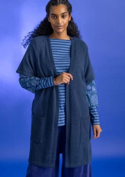 Gudrun Sjödén Långkofta i alpackamix Indigo New