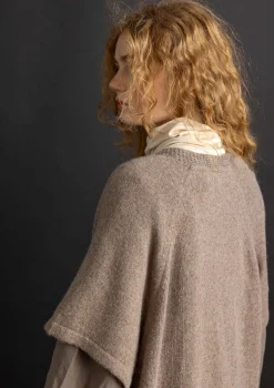 Gudrun Sjödén Långkofta i alpackamix Mörknatur/melange Online