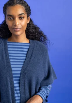 Gudrun Sjödén Långkofta i alpackamix Indigo New