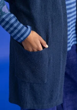 Gudrun Sjödén Långkofta i alpackamix Indigo New
