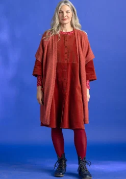 Gudrun Sjödén Manchesterklänning i ekologisk bomull/elastan Rost Discount