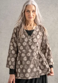 Gudrun Sjödén Omlottblus "Clay" i ekologisk bomull Kashish Fashion