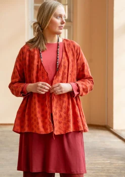 Gudrun Sjödén Omlottblus "Piccolo" i lin Tegel Discount