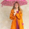 Gudrun Sjödén Paraply "Peggy" i återvunnen polyester Hibiskus Sale