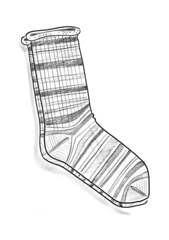 Gudrun Sjödén Raggsocka i lammull/återvunnen ull Svart Discount