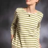 Gudrun Sjödén Randig top i ekologisk bomull/modal Mandelmjölk Fashion