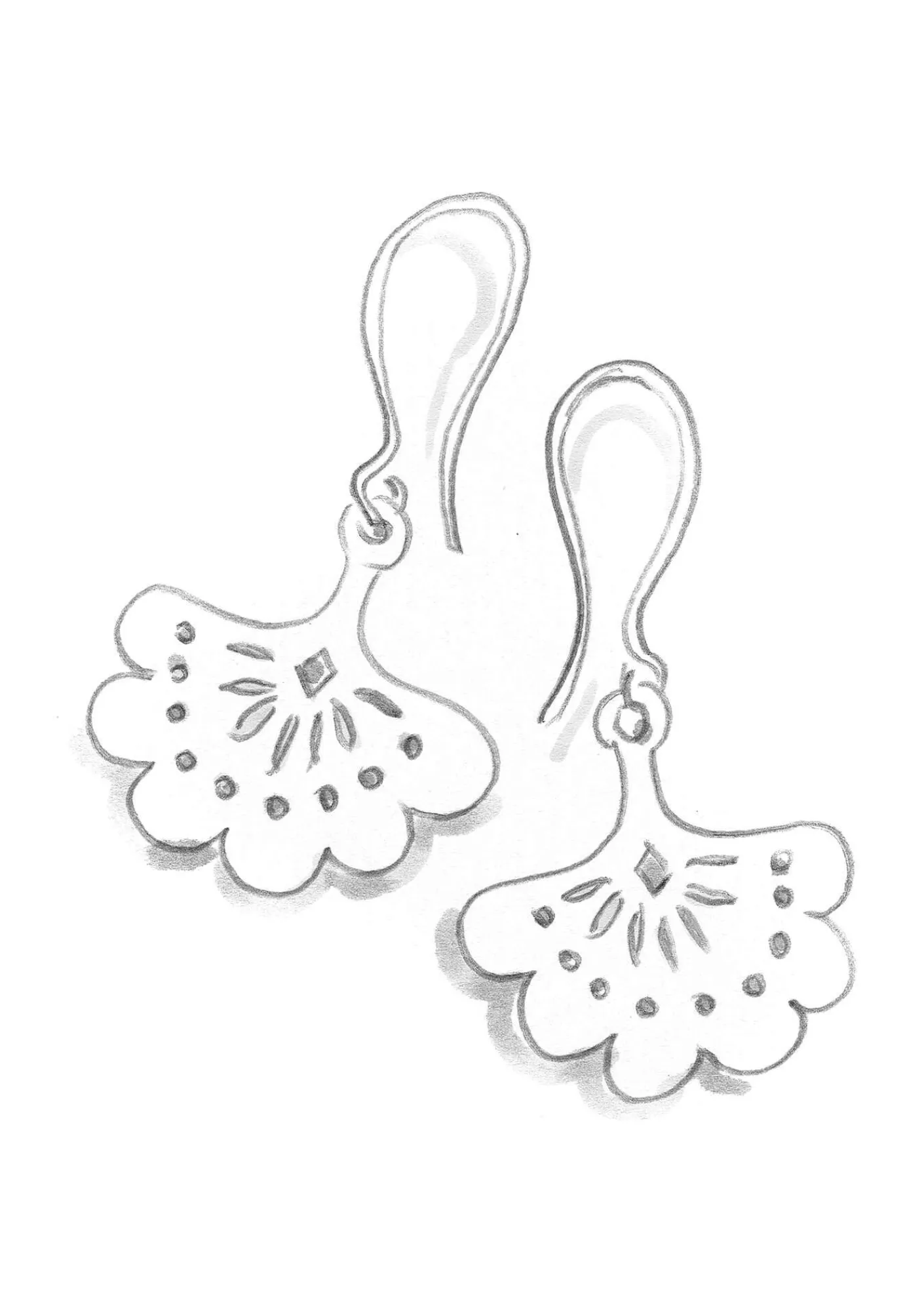 Gudrun Sjödén Örhängen "Kristina" i Silver Clearance