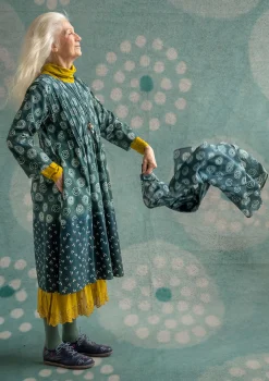 Gudrun Sjödén Sjal "Clay" i ekologisk bomull Indigogrön Best