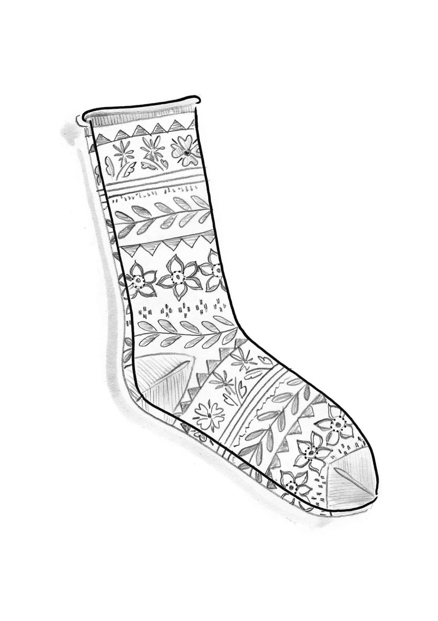 Gudrun Sjödén Socka "Twinkle" i ullfrotté Svart Best