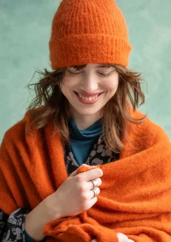 Gudrun Sjödén Stickad halsduk i alpackamix Henna Clearance