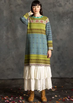 Gudrun Sjödén Stickad klänning "Kajsa" i ekologisk/återvunnen bomull Teatree Fashion