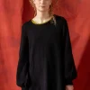 Gudrun Sjödén Stickad tunika "Vinternatt" i alpackamix Svart New