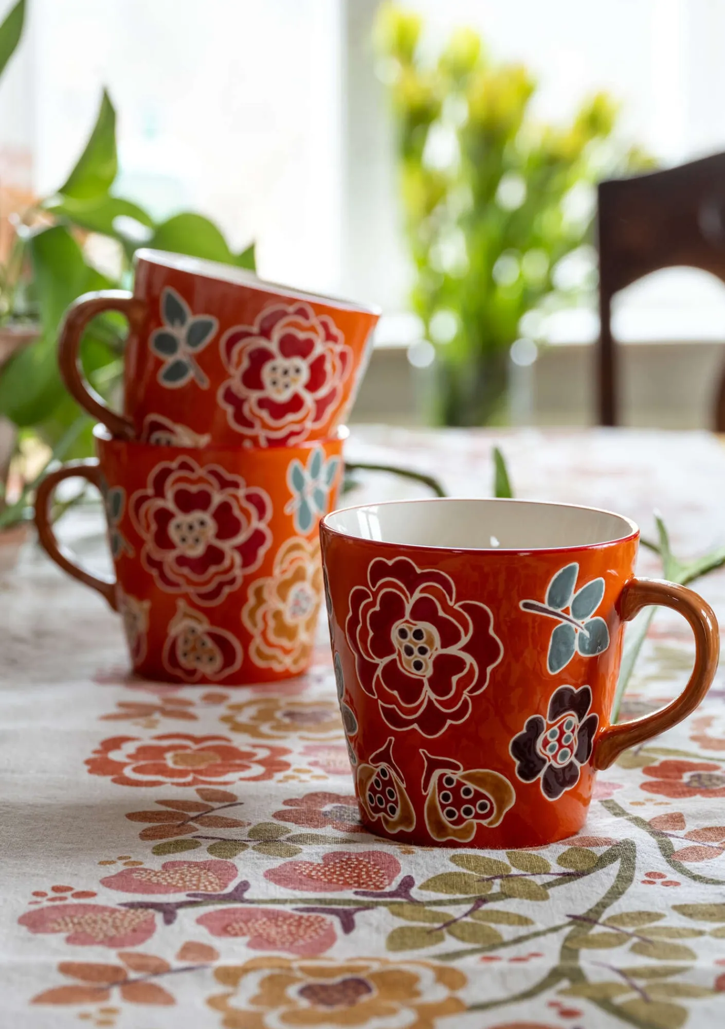Gudrun Sjödén Temugg "Wild rose" i keramik Henna Clearance