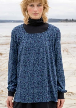 Gudrun Sjödén Top "Aurora" i ekologisk bomull/modal/elastan Bläck Discount