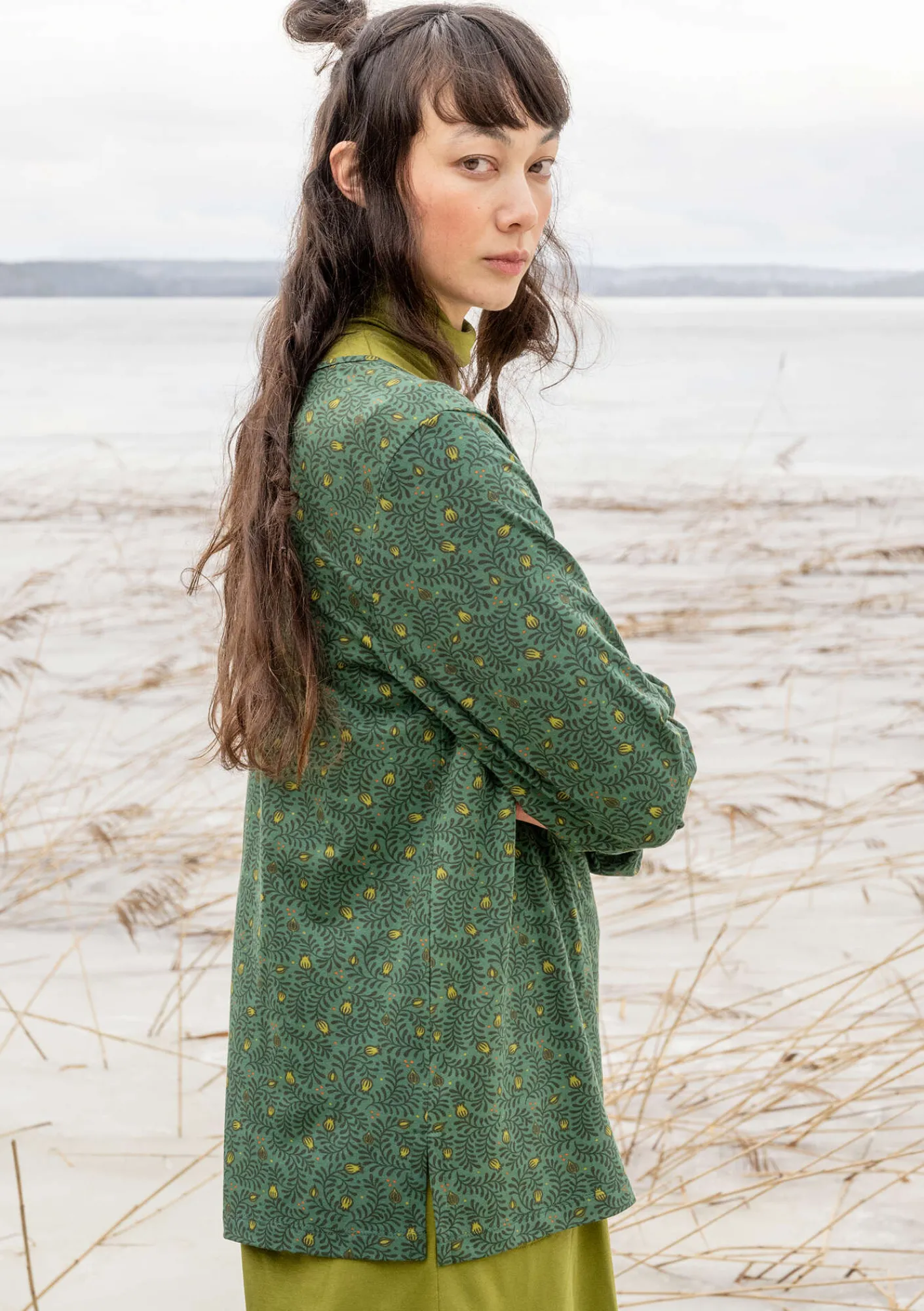 Gudrun Sjödén Top "Aurora" i ekologisk bomull/modal/elastan Påfågelgrön Best