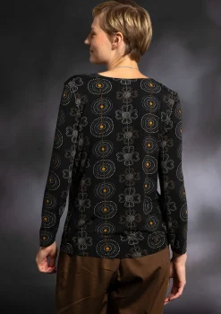 Gudrun Sjödén Top "Deco" i micromodal/elastan Svart Hot