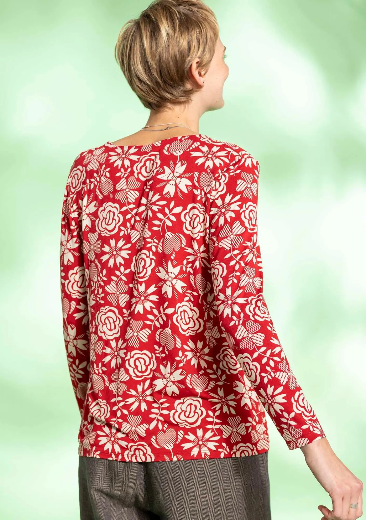 Gudrun Sjödén Top "Karin" i micromodal/elastan Tomat Fashion