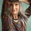 Gudrun Sjödén Top "Ylfa" i lyocell/elastan Svart New