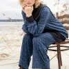Gudrun Sjödén Trikåbyxa "Aurora" i ekologisk bomull/modal/elastan Bläck Fashion