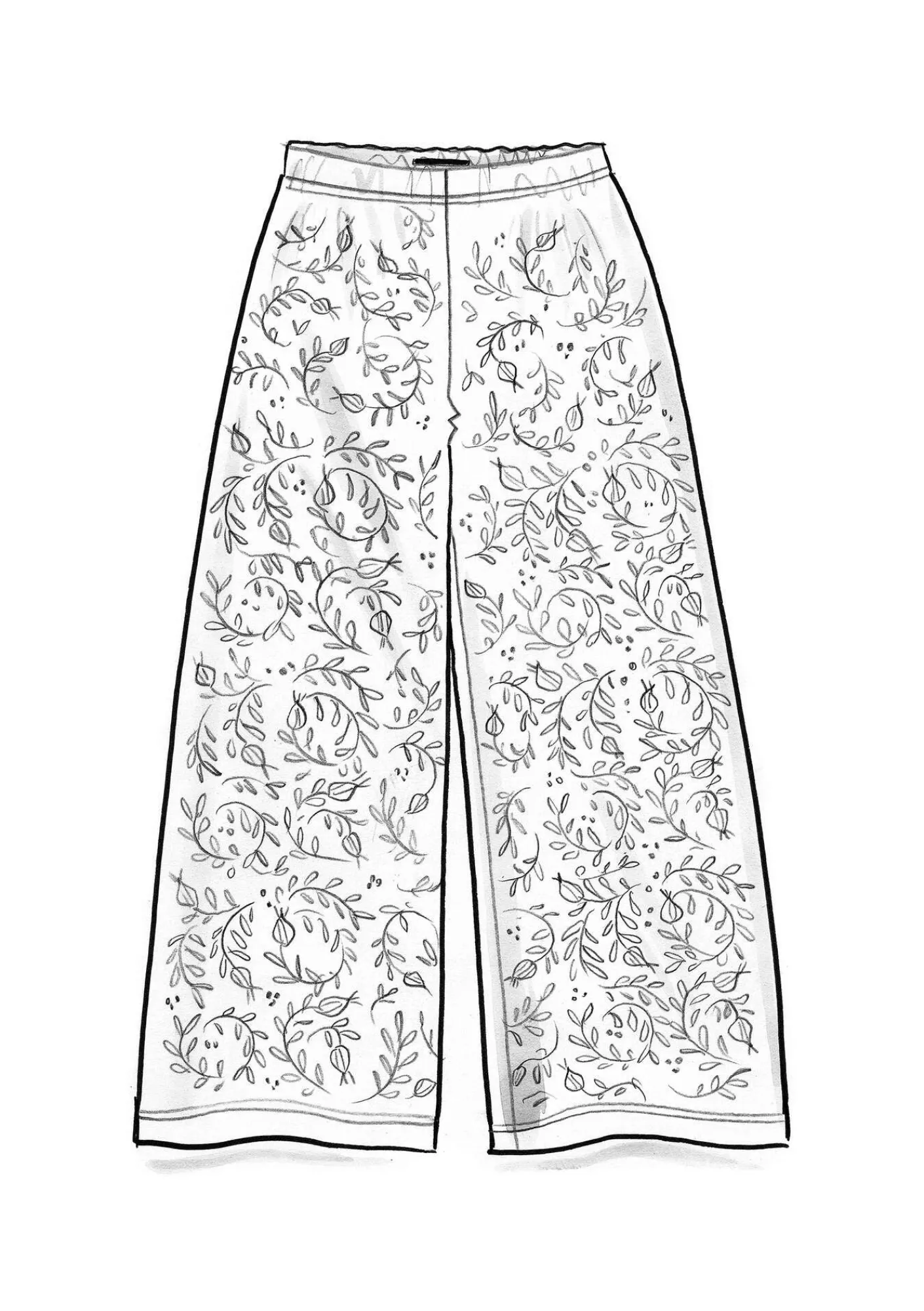 Gudrun Sjödén Trikåbyxa "Aurora" i ekologisk bomull/modal/elastan Mörkaubergine Fashion
