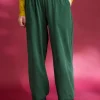 Gudrun Sjödén Trikåbyxa i ekologisk bomull/elastan Mörkgrön Fashion