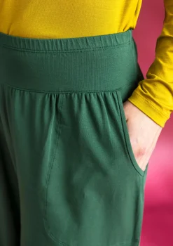 Gudrun Sjödén Trikåbyxa i ekologisk bomull/elastan Mörkgrön Fashion