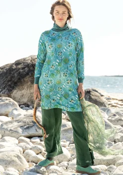 Gudrun Sjödén Trikåklänning "Bhumika" i ekologisk bomull/modal Blåskrika Online