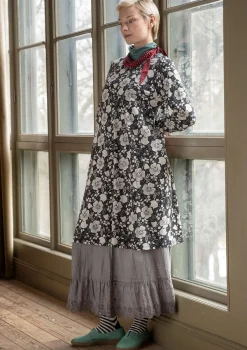 Gudrun Sjödén Trikåklänning "Höstanemone" i ekologisk bomull/modal Svart Clearance