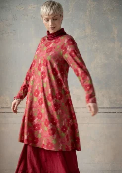 Gudrun Sjödén Trikåklänning "Höstanemone" i ekologisk bomull/modal Korall Fashion