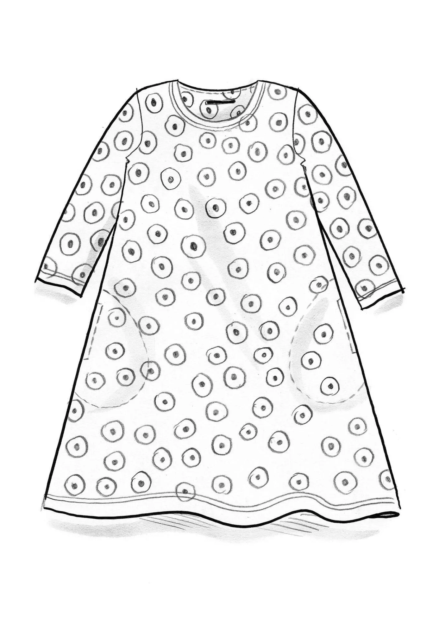 Gudrun Sjödén Trikåklänning "Nicole" i ekologisk bomull/modal Cyklamen Fashion