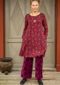 Gudrun Sjödén Trikåklänning "Pelargon" i lyocell/elastan Aubergine Sale